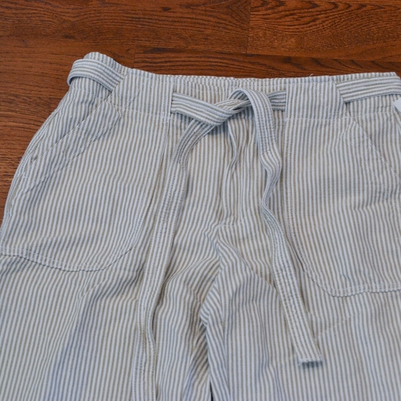 NWT Gap Wide Leg Linen Pants w/ High Waisted Belt - Picture 2 of 5